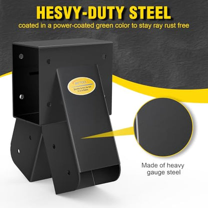 90° A Frame Middle Swing Set Brackets (Middle Bracket(Black))