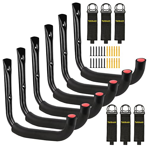 6 Pack Garage Hooks Heavy Duty (7 Inch- 6 Set)