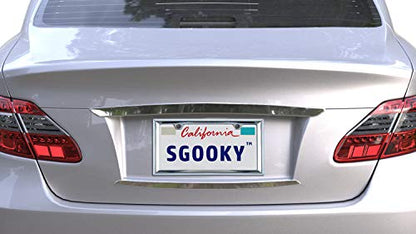 3D Chrome License Plate Frames (Triangle Pattern)