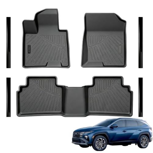 All Weather TPE Floor Mats & Door Sill Guards for 2022 2023 2024 2025 2026 Hyundai Tucson