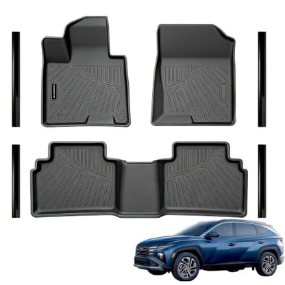 All Weather TPE Floor Mats & Door Sill Guards for 2022 2023 2024 2025 2026 Hyundai Tucson
