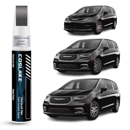 Car Touch Up Paint (Diamond Black Crystal(PXJ/KXJ) for 2025 Pacifica/2025 Pacifica Plug-in Hybrid/2024 Pacifica/2024 Pacifica Plug-in Hybrid/2025 Voyager)