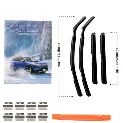 in Channel Rain Guards Fit for 2021 2022 2023 2024 2025 2026 Chevrolet (Fit for 2021-2026 Tahoe)
