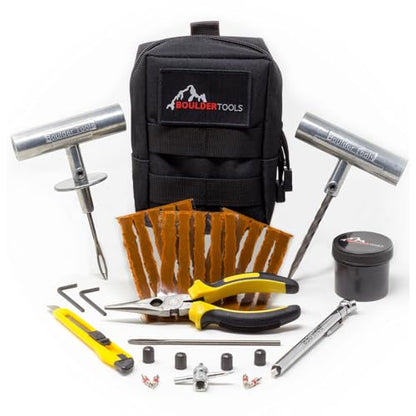 Compact Tire Repair Kit with Molle Storage Pouch. Heavy Duty Universal Tire Plug Kit (16 Count (Pack of 3524))