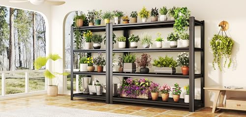 63" H Garage Shelving 2400LBS Capacity Heavy Duty Storage Shelves (63"H×36"W×12"D)