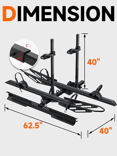 E Bike Rack with Ramp (300lbs 2-Bike with Ramp)