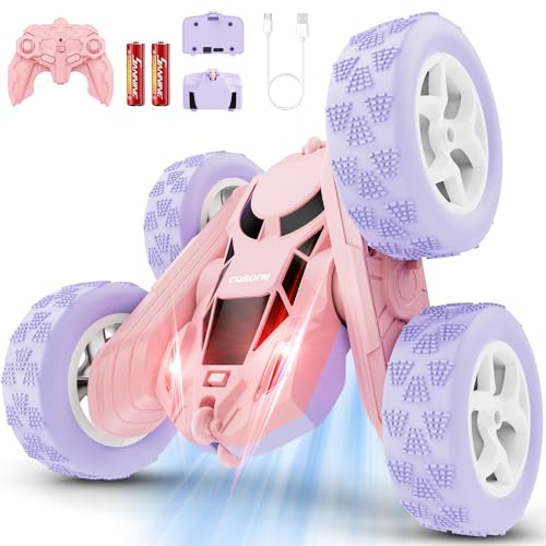 Pink Purple RC Stunt Car for Kids (Purple&pink Pro)