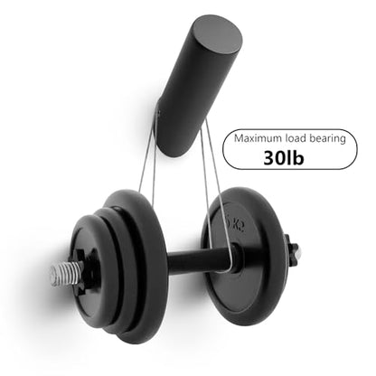 Black Wall Hooks (Black-Round / 6 Pack)