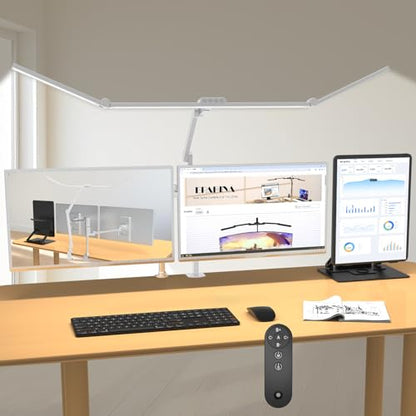 36W Ultra Bright Architect Desk Lamp with Clamp (White)