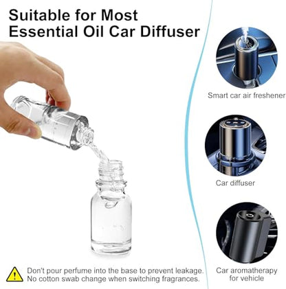 2 Packs Essential Oil Refill for Smart Car Air Freshener