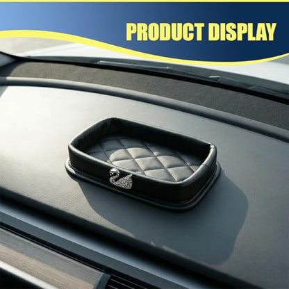 Bling Swan Car Dashboard Storage Tray (Swan)