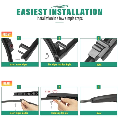 Windshield Wiper Blades Replacement for 2011 (26"/20"/13")