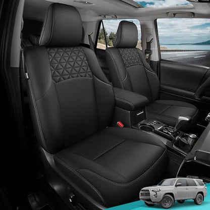 Seat Covers for Toyota 4Runner 2011 (2011-2024 3-ROW,7 seats MODEL ONLY / BLACK)