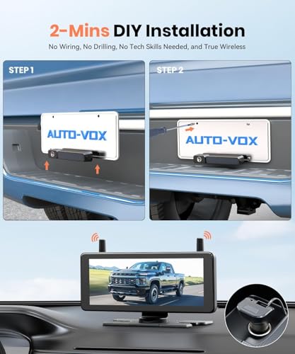 2 Solar Wireless Backup Cameras