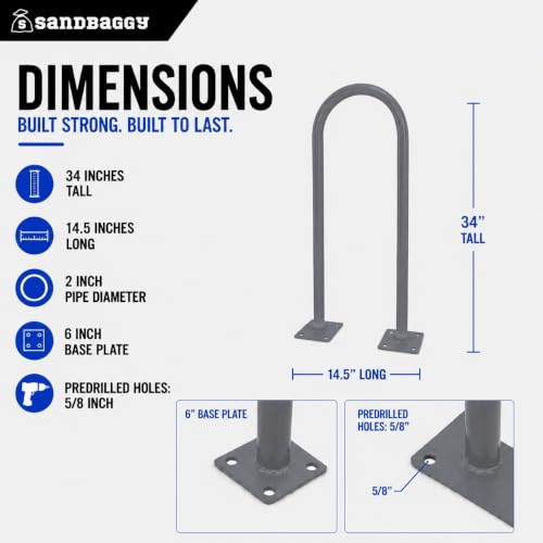 U Shaped Bike Rack (Gray)