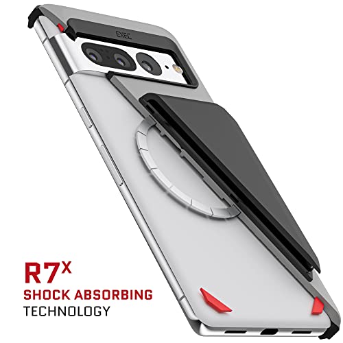 EXEC Pixel 7 Pro Case Wallet with Detachable Magnetic Credit Card Holder Heavy Duty Drop Protection Supports Wireless Charging Phone Cover Designed for 2022 Google Pixel7 Pro (Pixel 7 Pro / Gray)