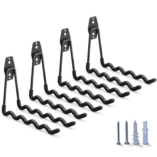 Garage Hooks Heavy Duty (7.7inch W Hook / Black W Hook)