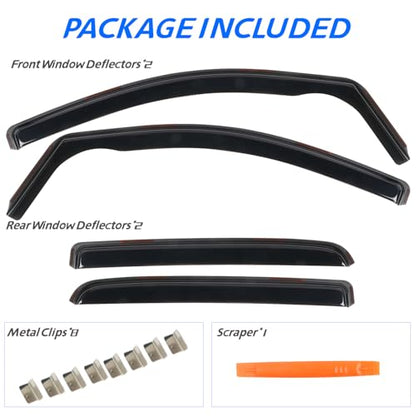 in Channel Rain Guards for 2015 (For 15-22 Colorado Crew Cab)