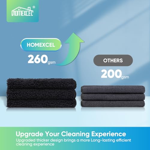 Black Microfiber Cleaning Cloth (Black)