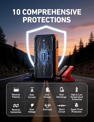 S8 Car Battery Jump Starter 1500A (Orange)