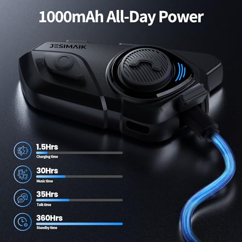 Motorcycle Helmet Bluetooth Headset (2 Pack)