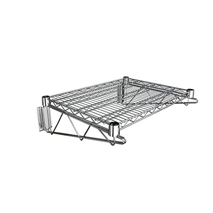 18" x 24" Chrome Wire Wall Mount Shelf (Chrome / 18" x 24")