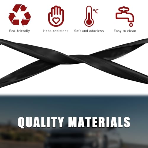 Car Rear View Mirror Protector Frame (Black-1PCS)