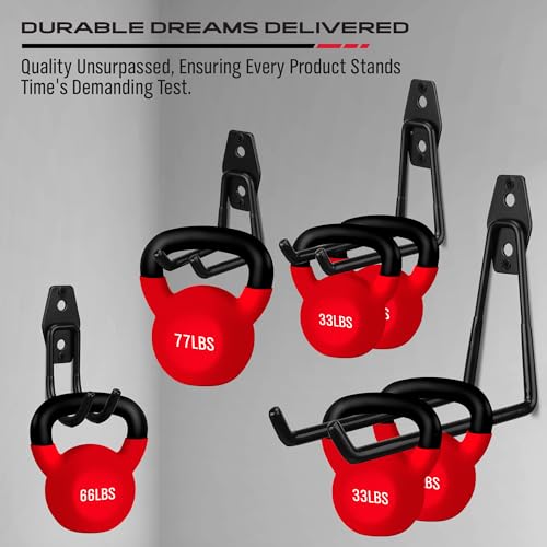 Garage Tool Storage Wall Hook Assortment Set (15-Pack Hooks + 3 Straps（black）)
