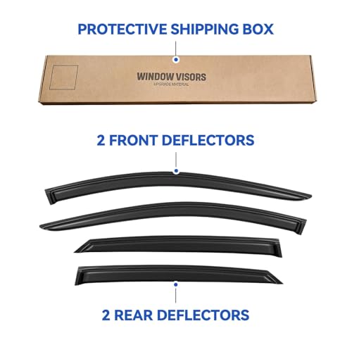 Window Visors Rain Guards for 2021 (2021-2026 Hyundai Elantra)