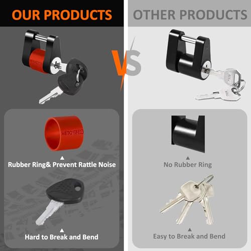 Keyed Alike Trailer Coupler Lock 1 (2pack)