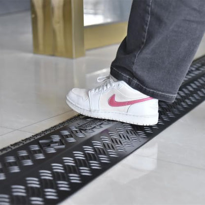 2 Pack 40" Rubber Floor Cable Cover (Black / Wide Width)