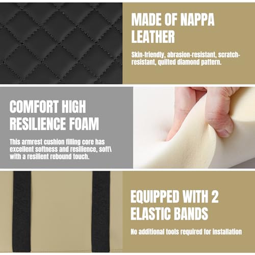 Car Center Console Cover (Beige)