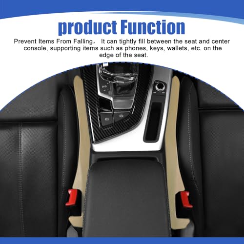 2PCS Car Seat Gap Filler (Beige)