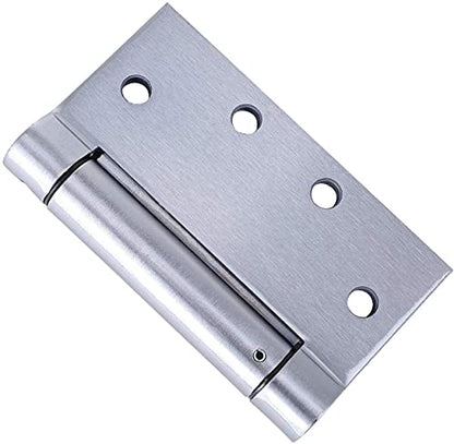 2 Pack Self Closing Spring Hinges (Stainless Steel / 4.5"x4.5")