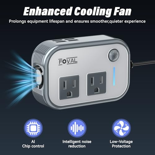 200W Car Power Inverter (Grey)