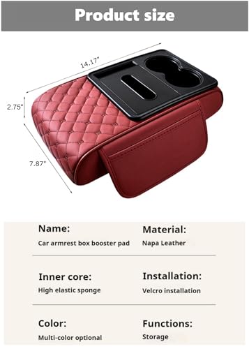 Center Console Cover Organizer (Grid / Grey)