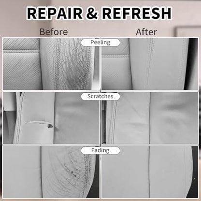 8.5oz Leather Recoloring Balm with 100ml Mink Oil (Gray / Leather Recoloring Balm+Mink Oil)