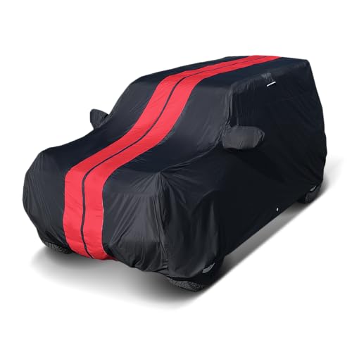 SUV Car Cover Waterproof All Weather for 2015 (Black / Red (Stripe) / 31. Porsche Mac an 2015-2026)