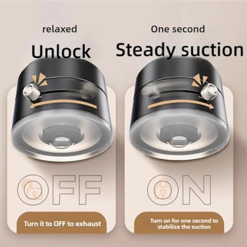 Foldable Magnetic Vacuum Phone Holder (Pink)