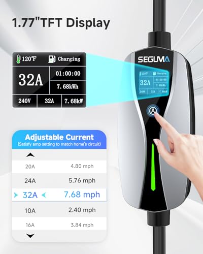 EV Charger Level 2 for Tesla (Silver / 32A NACS EV Charger)