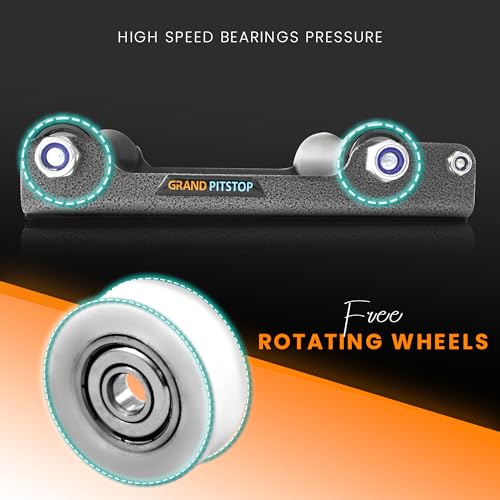 Motorcycle Roller Wheel Cleaning Stand (Roller Large Antic Silver)