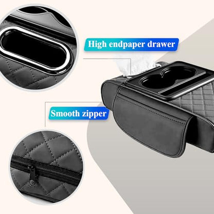 Car Arm Rest Cover Pad (Black)