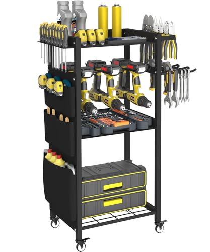 4 Tier Rolling Power Tool Organizer Storage Cart
