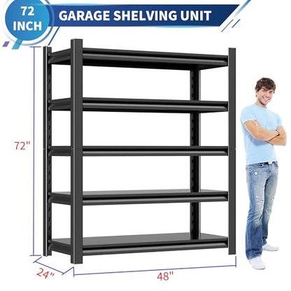 48" W Garage Shelving Unit (72"*47.2“*23.6",2 Sets)