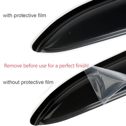 Window Visors Rain Guards for 2001 (01-12 Ford Escape (Dark Smoke))