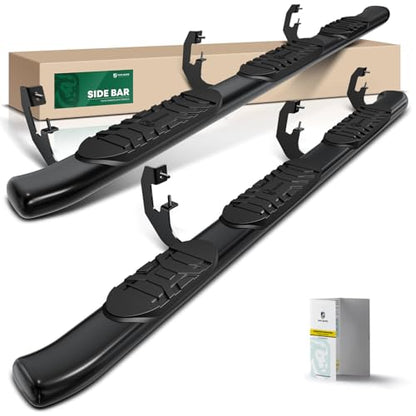 5 Inch Running Boards for Chevy & GMC (Double Cab/6.5FT Bed / Carbon Steel)