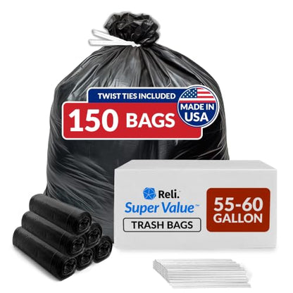 55 60 Gallon Trash Bags Heavy Duty