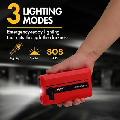 EL7601 iOnBoost V8 Slim Jump Starter 1200A Peak 12V Portable Booster (Slim V8)