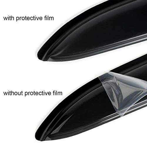 Window Visors Rain Guards for 2004 (04-08 SuperCrew/Crew Cab (Dark Smoke))