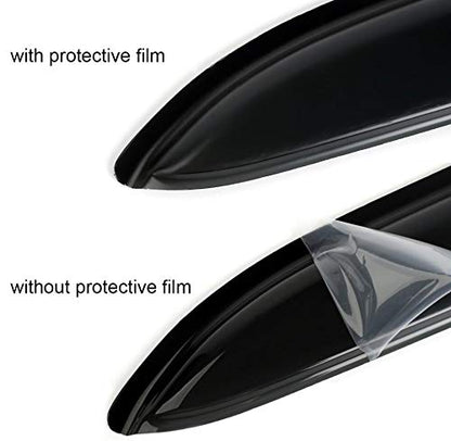 Window Visors Rain Guards for 2004 (04-08 SuperCrew/Crew Cab (Dark Smoke))